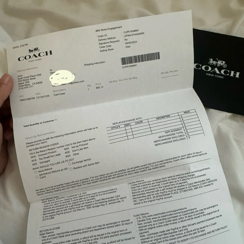 Coach card case - Picture 6 of 6